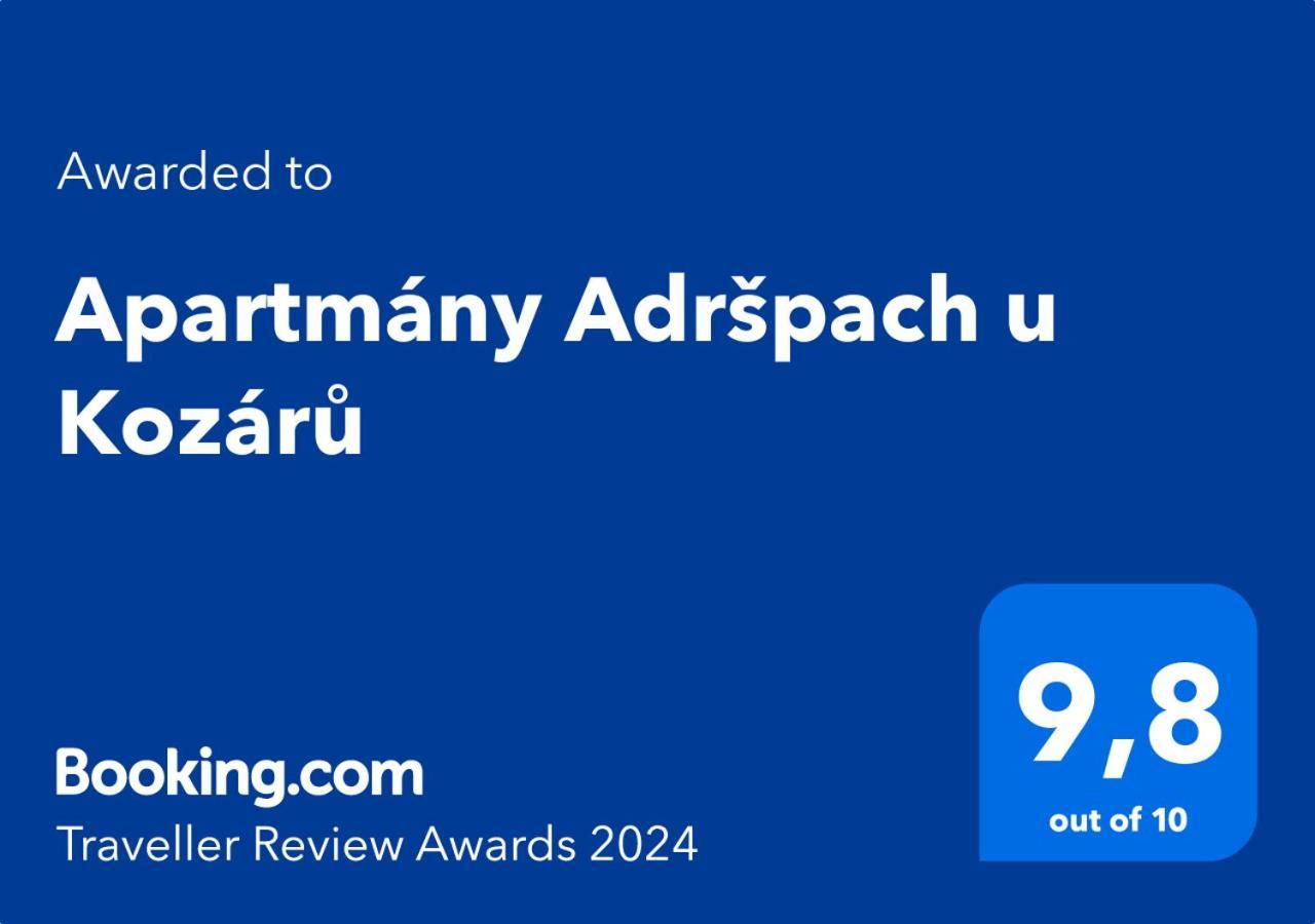 Apartmány Adršpach u Kozárů Teplice nad Metují Exterior foto